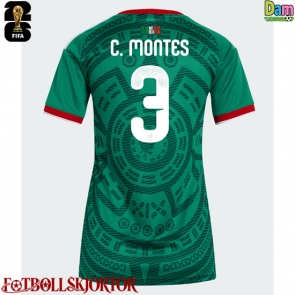 Mexiko Cesar Montes #3 Hemmatröja Dam VM 2026 Kortärmad